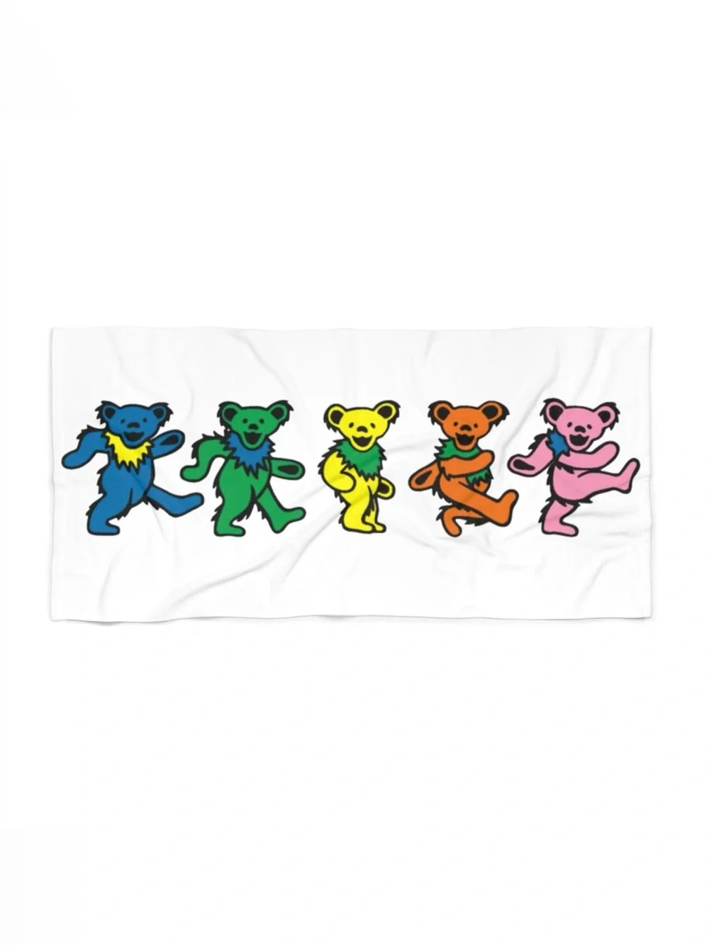 Grateful Dead Marching (Dancing) Bears Oversized Beach Towel for Bath Pool Party